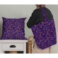 thumbnail image 5 of Soimoi Purple Poly Georgette Fabric Diamond Geometric Printed Craft Fabric by the Yard 42 Inch Wide, 5 of 5