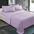 thumbnail image 1 of 300 Thread Count 100% Egyptian Cotton 4-Piece Bed Sheet Set (1 Flat, 1 Fitted Sheet, 2 Pillow Covers) 24 Inches Deep Pocket Solid Pattern, 1 of 6