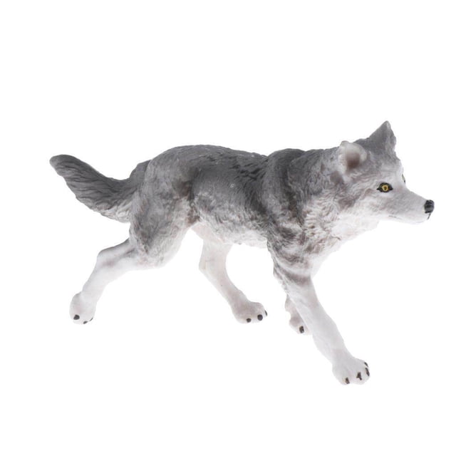 Simulation Animals Model Figure Kids Science Nature Educational Toy Decor Gray Kids Educational Toys Wolf