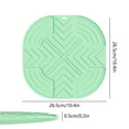 thumbnail image 3 of Silicone Mat for Air Fryer Countertop Protection 10.4x10.4 Inch Heat Resistant Trivet | Multifunctional Non-Slip Kitchen Mat for Hot Pots, Dishes, Baking | Thickened Raised Edges, Easy to Clean, 3 of 6
