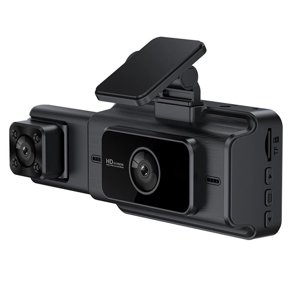 Kieccall Dash Cam Front & À l'intérieur 1080P FHD - IR Enregistreur de voiture de vision nocturne, WiFi APP Contrôle & Induction de gravité, 32G Carte pour le stockage instantané