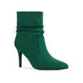 thumbnail image 1 of BLISSFUL STEP Bottines à Talons Aiguilles à Bout Pointu pour Femmes Vert 9, 1 of 7