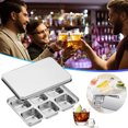 thumbnail image 2 of Stainless Steel Ice Trays With Lid Easy Release Metal For Freezer Ideal For Making Ice Cubes For Cocktails And Drinks, 2 of 8