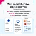 thumbnail image 2 of tellmeGen DNA Test Advanced | 400 Health, Traits, Wellness & Ancestry Reports | All Fees Included, 2 of 9