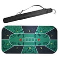 thumbnail image 1 of 1.2m Rubber Texas Hold'em Poker Mat Portable Pokers Tablecloth with Carry Bag Smooth Poker Set Board Game Mat Poker Accessory, 1 of 6