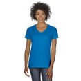 thumbnail image 1 of T-Shirt Col en V en Coton Épais pour Femmes, 1 of 1