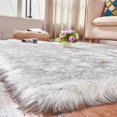 thumbnail image 2 of Thick Carpet Soft Sheepskin For Living Room Plush Rug Bedroom Faux Fur Wool Fluffy Floor Carpets Window Bedside Home Decor Rugs, 2 of 4