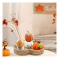 thumbnail image 4 of Harvest Pumpkin Shaped Handwoven Tray decoration, 4 of 4