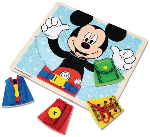Melissa & Doug Mickey Mouse Clubhouse Wooden Basic Skills Board