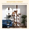 thumbnail image 4 of CoSoTower 94"-102" Huge Cat Tree Ceiling High Cat Condo Scratching Post Activity Center Multi-Level Play House, 4 of 7