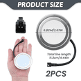 thumbnail image 3 of 12V DC 1.5W Range Hood Lights with SM Socket, Hole Closet Stove LED Light , White Kitchen Range Hood Light Bulbs 2 Pack, 3 of 7