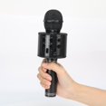 thumbnail image 4 of Bluetooth Singing Microphone Wireless Handheld Smartpnone Speaker Mic for Home KTV Outdoor Party  Black, 4 of 9