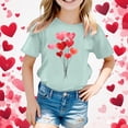 thumbnail image 1 of WEAIXIMIUNG Haut à Manches Courtes pour Enfants Imprimé T-Shirt Décontracté 160, 1 of 4
