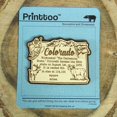 thumbnail image 1 of USA Colorado State Map Wooden Magnet Souvenir Fridge Magnet Gift, 1 of 4