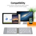 thumbnail image 3 of Riwcyla Convenient Folding Keyboard Compatibility Intelligent Matching Simple & Compact Long,lasting Battery Life Easy to Carry White, 3 of 6