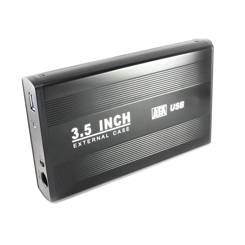 axGear 3.5 in USB 2.0 High Speed External SATA HDD Hard Drive Disk Case Enclosure Box