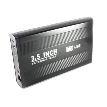 axGear 3.5 in USB 2.0 High Speed External SATA HDD Hard Drive Disk Case Enclosure Box