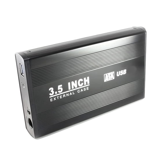 axGear 3.5 in USB 2.0 High Speed External SATA HDD Hard Drive Disk Case Enclosure Box