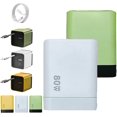 thumbnail image 1 of 3 in 1 GaN Charger, Scalable 80w Max Fast Charger Module with Type C Cable and 2 USB Ports, Retractable Phone Chargers Wall Plug, Three Port Fastcharging, for Phone and Laptops (White+Green), 1 of 8
