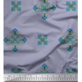thumbnail image 1 of Soimoi Modal Satin Fabric Damask & Mandala Decorative Printed Craft Fabric by The Yard 42 Inch Wide, 1 of 3