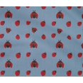 thumbnail image 4 of oneOone Cotton Flex Grayish Blue Fabric Red Insect Craft Projects Decor Fabric Printed By The Yard 40 Inch Wide, 4 of 4
