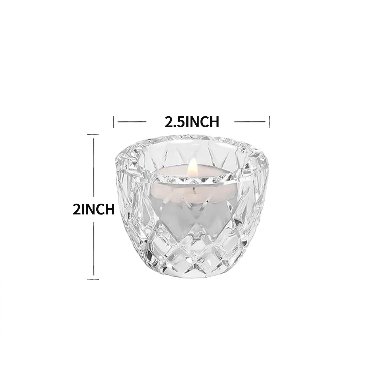 Mainstays Diamant 2in1 verre maison bougeoir 4pack