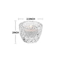thumbnail image 5 of Mainstays Diamant 2in1 verre maison bougeoir 4pack, 5 of 5