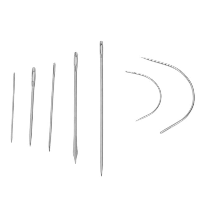 ANGGREK 10 Sets Sewing Needle Carbon Steel Various Sizes Hand Stitching Tool For Leather Carpet,Hand Sewing Needle,Sewing Needle