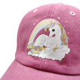 thumbnail image 4 of Girls' Adjustable Cute Unicorn Hats, Baseball Cap for 3-12 Years, 4 of 7
