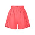 thumbnail image 4 of Timegard Workout Shorts for Women Quick Dry High Waisted Smocked Athletic Lightweight Gym Running Shorts, 4 of 6