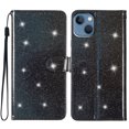 thumbnail image 1 of Compatible avec iPhone 14 Plus Étui Portefeuille Scintillant à Paillettes avec Pochette pour Cartes Étui à Rabat, 1 of 5