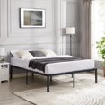 thumbnail image 3 of VECELO 16" Full Size Metal Platform Bed Frame, Heavy Duty Steel Slat/Mattress Foundation, No Box Spring Needed, Black, 3 of 8