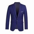 thumbnail image 1 of WEIYLL Boys Tops Kids Toddler Baby Spring Autumn Solid Long Sleeve Suit Navy Jacket, 1 of 2