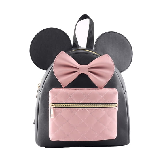 Disney Minnie Mouse Mini Sac à Dos avec Nœud et Oreilles
