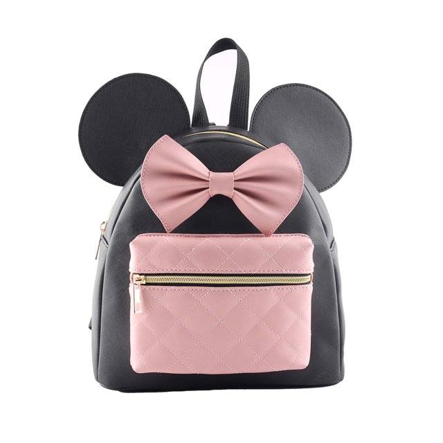 Disney Minnie Mouse Mini Sac à Dos avec Nœud et Oreilles
