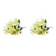 thumbnail image 1 of mmirethe Low Maintenance Artificial Lilium Flower Realistic Appearance And Long-lasting yellow 2Set, 1 of 6