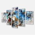 thumbnail image 2 of Motorcycle Headlight Watercolor - Contemporary Canvas Art Print, 2 of 3