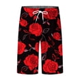 thumbnail image 3 of Ketyyh-chn99 Shorts de Basketball pour Hommes Plage Mode Maillots de Bain pour Hommes Shorts de Planche Maillots de Bain Rouges,m, 3 of 5