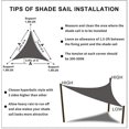 thumbnail image 2 of Waterproof Sunshade Sail For Courtyard Garden, Right Triangle Sun Shade Sail Canopy Uv Block Swimming Pool Canopy, 2 of 3