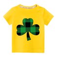 thumbnail image 1 of EGNMCR Blouses & Chemises à Manches Courtes Col Rond pour Tout-Petits Garçons Filles Mode Mignon Col Rond Imprimé Haut à Manches Courtes Girl Blouse, 1 of 3