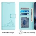 thumbnail image 5 of iPhone 12 Mini Case ,Cat PU Leather Crossbody Lanyard Strap RFID Magnetic Wallet Compatible with iPhone 12 Mini Cover, 5 of 5
