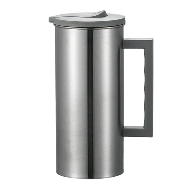 Wzzjkit Stainless Steel Pitcher, Clear Water Pitcher with Lid, Fridge Jug, Shatterproof, Great for Iced Tea, Sangrias, Lemonade, Milk, Large Capacity Tea Pitcher