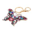 thumbnail image 1 of Charme, Porte-Clés Strass de Chaîne en Alliage de Zinc Portable pour Sac à Main pour Clé Colorée, Café, Bleu, 1 of 8