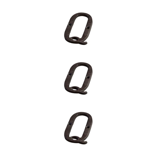 relayinert Durable And Rustproof Metal House Number Plaque Impeccable Door Decoration Easy To Install Metal Letters House Numbers B17--Q 3Set