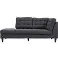 thumbnail image 3 of Modway Empress Upholstered Polyester Fabric Left Facing Chaise in Gray, 3 of 5