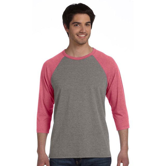 Bella + Canvas Unisex 3/4-Sleeve Baseball T-Shirt