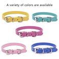 thumbnail image 5 of Dog Collar Leather Puppy Collars Adjustable Dog Collars fo Small Dogs Multicolor Pet Collar, 5 of 5