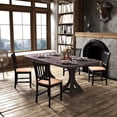 thumbnail image 3 of Costway Set of 4 Dining Chair Kitchen Spindle Back Side Chair with Solid Wooden Legs, 3 of 6