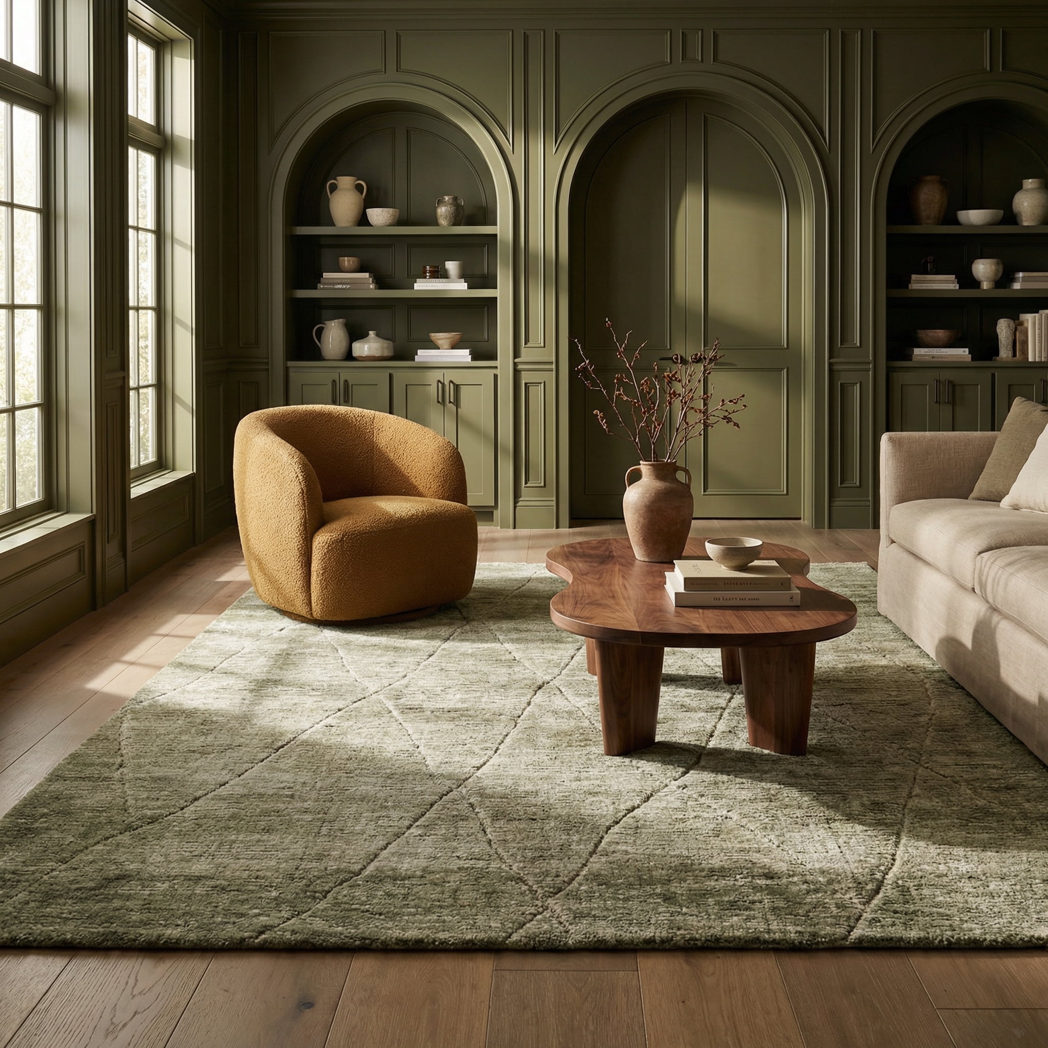 Tapis d'intérieur touffeté à la main Rug Branch Maya