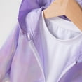 thumbnail image 4 of uublik Infant Girls Jacket Spring Fall Outerwear Zipper Hooded Jackets Coat Purple, Size 9M-8, 4 of 6